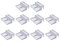 siduytin 20 Paket/los Starke Tragfähigkeit Aquarium Abdeckung Klammern Hergestellt Mit Acryl Aquarium Glas Abdeckung Halter Aquarium Clips