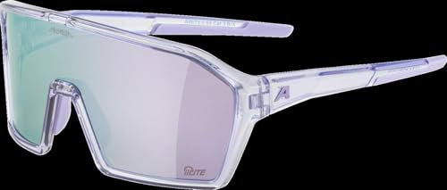 ALPINA RAM Q-LITE - Verspiegelte, Kontrastverstärkende & Beschlagfreie Sport- & Fahrradbrille Mit 100% UV-Schutz Für Erwachsene, lilac-transparent gloss