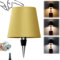 AIMARS Wireless Bottle Lamp, 3 Color Stepless Dimming Wine Bottle Lamp, LED Rechargeable Touch Control Wireless Bottle Lampshade for Bedroom, Restaurant, Bar (Gold, 1-Pack)