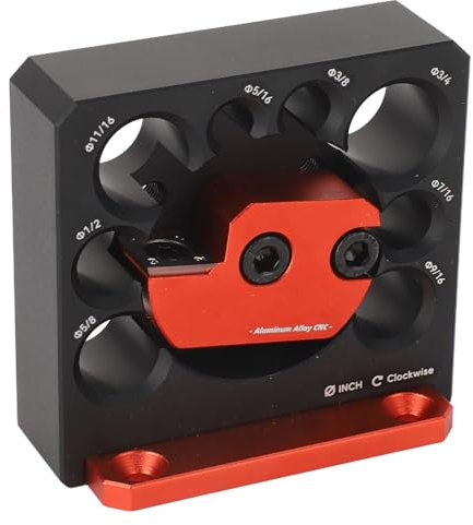 Maschera per Tasselli Regolabile, Kit di Maschere per Tasselli Inserti in Carburo Taglio Liscio Imperiale 8 Diversi Diametri di Foro Lama Ad Usa e Getta per Trapano