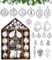 70 Stück Weihnachtskugeln, Weihnachtsdeko Innen Aussen,Weihnachtsbaumschmuck, Wiederverwendbar,Weihnachtsornament Aus Kunststoff,Christbaumkugeln Set mit Hängeschleife (Silver)