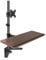 Monitorständer Höhenverstellbarer Monitorhalterungsarm, Einzelmonitor-Tischhalterung mit Tastaturablage, mit C-Klemmensockel for die meisten 17-40-Bildschirme, hält bis zu 29,7 lbs Monitorarm(27-40