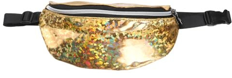 WATIIFUFU Pailletten Hüfttasche Für Damen Mit Reißverschluss Und Verstellbarem Gurt Stilvolle Bauchtasche Zum Mitnehmen Von Telefon Geldbörse Schlüssel Und Ausweis Für Reisen Wandern Und Rad