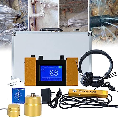 Wasserleitungsleckdetektor unterirdisch, hochfester Ortungsmonitor zur Wasserleckerkennung für Baustellen, Wasserleitungsleckdetektor für Küchen, Keller, Badezimmer