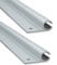 2 STÜCK Alu Kederschiene - 1,2 Meter - Kederleiste - Neigung 0° - Ø10mm (passend für 5-9mm Keder) Aluminium Kederprofil Leiste für Wohnwagen Wohnmobil Vorzelt Sonnensegel Schürzenleiste Vorzeltschiene