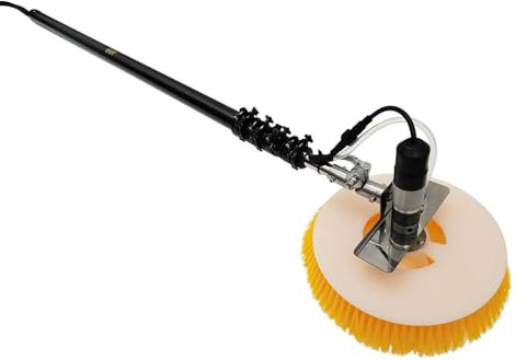 Electric Water Fed Pole Kit, Outdoor Window Glass Solar Panel Cleaning Brush, Special Roof Water Brush With Adjustable Extension Rod，Cleaner For Solar Panels | Cleaning Equipment,Window Cleaner