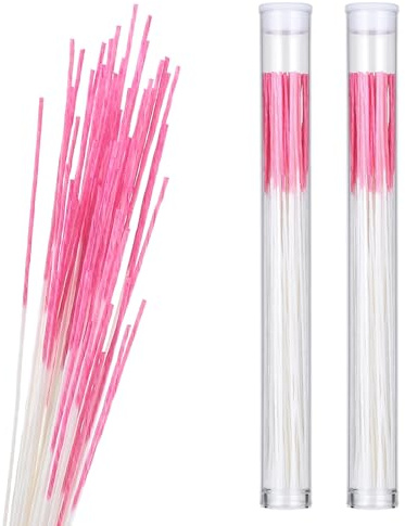 320 Pcs Ear Piercing Cleaning Floss Earrings Hole Cleaner Disposable Piercing Aftercare Cleaning Line Nose Ring Cleaners Ear Hole Care Cleaning Tool For Women Men Odor Removal 3.86 Inch (Pink)
