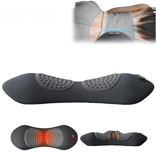 ergopur 3-zonen ergoflow tiefenmassagegerät,ergopur massage,3-in-1 Rückenmassagegerät mit Wärme, Vibration & Dehnung, tragbar für Nacken, Schultern & Rücken