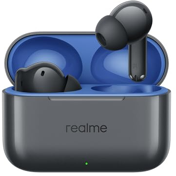 realme Buds T200 True Earbuds Wireless Earphone, 32dB Intelligent ANC, Hi-Res & LHDC 5.0 Audio, 360° Space Sound IP55, Up to 50 Hours Autonomy, Pearl Black