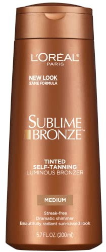 L'Oréal Paris Sublime Bronze Luminous Bronzer Self-Tanning Lotion, 6.7 oz.