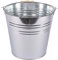 Blackspur 1x 10L Galvanised Steel Bucket - Heavy-Duty Metal Outdoor Garden Ash Ashtray Drinks Ice Tub Storage Bin with Handle