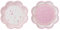 Talking Tables Pink and Mix Party Flower Shaped Paper Plates for Birthday, Tea Party and Party Celebrations, Pink, 20cm (8 Pack in 2 designs)