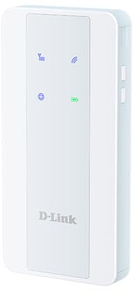 D-Link F518 5G NR AX1800 Wi-Fi 6 Mobile Hotspot – Portable 5G Router with Power Bank Function, All-Day Battery, Dual-Band Wi-Fi, WPA3 Security