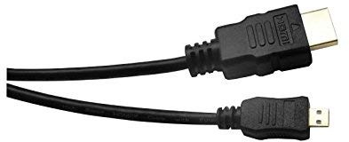 Connect 5 m High Speed HDMI to Micro HDMI Cord with Ethernet - Black