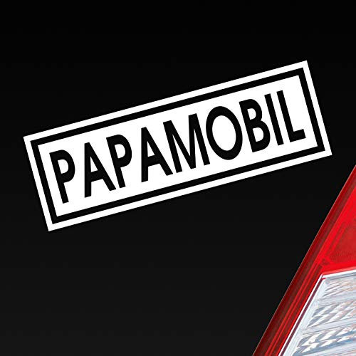 Hellweg Druckerei Papamobil Mama Papa Oma Opa Enkel Familie Liebe Auto Aufkleber Sticker Heckscheibenaufkleber