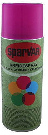 6x SparVar Kreidespray Neon 400ml Leuchtpink