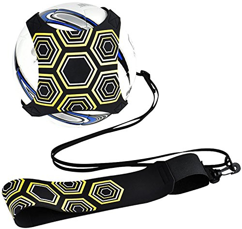 Football d'entraînement, Équipement de formation de football Mains libres Pratique solo avec ceinture Corde élastique Universal Convient # 3 # 4 # 5 Ballons de football pour les adultes des enfants