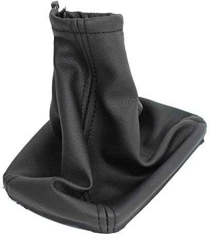 Negro Piel Para palanca de cambio manguito palanca de cambios Manguitos funda para palanca de cambio + Marco de plástico