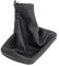 Schwarz Leder Schaltsack Manschette Schalthebelmanschetten Schaltmanschette + Kunststoffrahmen