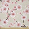 ABAKUHAUS asiatisch Stoff als Meterware, Flowering Cherry Blooms, Microfaser Multi Zweck Dekostoff für Kunsthandwerke, 3M (230x300cm), Beige Puder Rosa