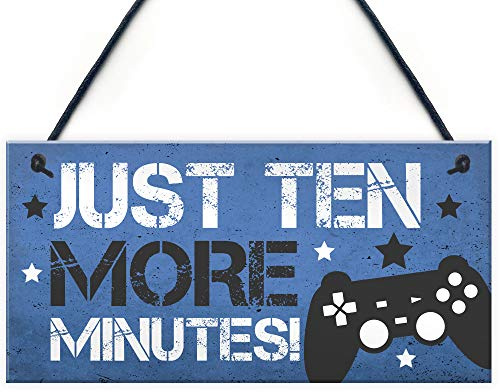 Red Ocean Blue Gaming Sign For Door Boys Bedroom Sign Wall Decor Gamer Gift For Son Dad Uncle