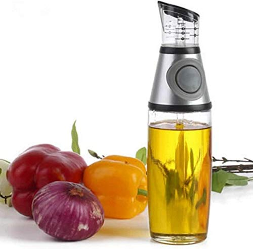 offershop Dosatore Versatore Dispencer Misuratore Dosa Versa Olio D'oliva Aceto Succo Limone Vino Marsala Acqua 500 ml 500ml Bottiglia Vetro Misurazione Precisione Cucina Dieta