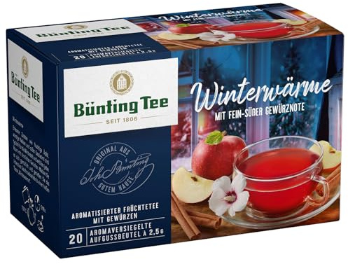 Bünting Tee Winterwärme 3er Pack – Winter- und Früchtetee mit Gewürznote – 3 x 20 Teebeutel