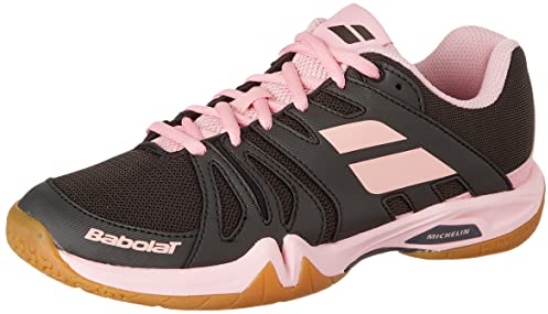 Babolat Shadow Team Women 2020 Black 8 (42) - Damen Sportschuhe für Badminton, Fitness-, Indoorsportarten