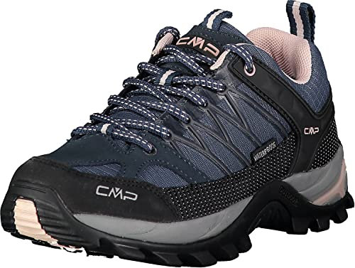 CMP Women's Rigel Low WMN Trekking Shoe WP, Asphalt-Anthracite-Rose, 8 UK