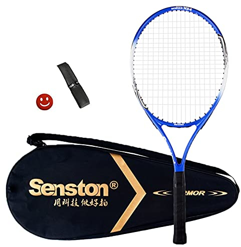 Senston Tennisschläger 25 One-Piece-Design Tennis Schläger Set mit Tennistasche,Overgrip,Vibrationsdämpfer