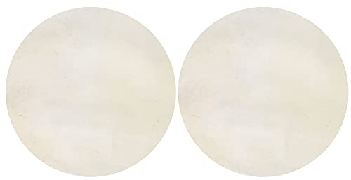 BQLZR 35 cm Durchmesser Ziegenhauthaut runder Schlagzeugkopf für Drum-Teilepackungen von 2