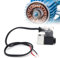 Solenoid Valve Air Valve Bleed Valve Check Valve Power Off Exhaust Valve Sensitive Durable Air?Tight Easily Operate Silent Air Compressor Accessories 187V-253V with Light/Wire