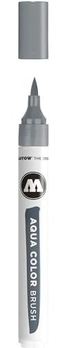 Molotow MO727230 Aquarellstift, Color Brush Aqua 1-2 mm, Kaltgrau 01, 15mm Durchmesser, 140mm Länge