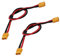 LINSYRC 2-Pack XT60 Verlängerungskabel Männlich Stecker auf Buchse Adapter Kabel mit 30CM 14AWG Silikondraht für RC Lipo Akku