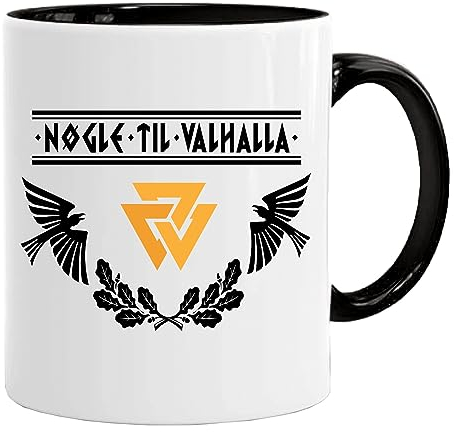 Acen Merchandise Keys to Valhalla Viking Mug | Coffee Tea Mug for Breakfast/Birthday Presents for Dad/Uncle/Mam