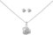 FRIEDA + PAUL Knot Knoten Glücksknoten Symbol Damen Frauen Mädchen Halskette Anhänger Ohrstecker 4-tlg. Set 925 Sterling Silber anlaufgeschützt Schmuckbox