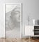MyMaxxi - Tür bekleben mit Türtapete Türposter Türfolie Selbstklebend 90x200 Buddha hell - Tür verschönern Türaufkleber Türklebefolie Buddhismus Stein Wand weiß