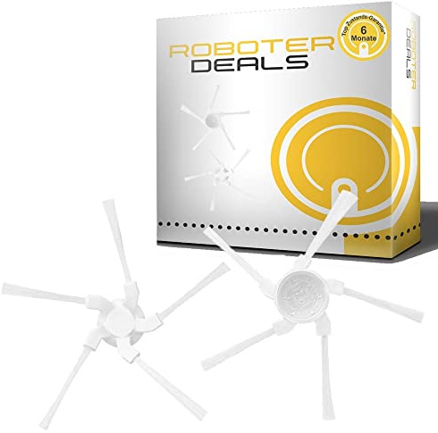 Roboter Deals - Seitenbürsten, Ersatzbürsten, Seitenpinsel (2 Stück) für Dreame W10 u. W10 Pro Staubsaugroboter - mit 6 Monaten top Zustands Garantie.