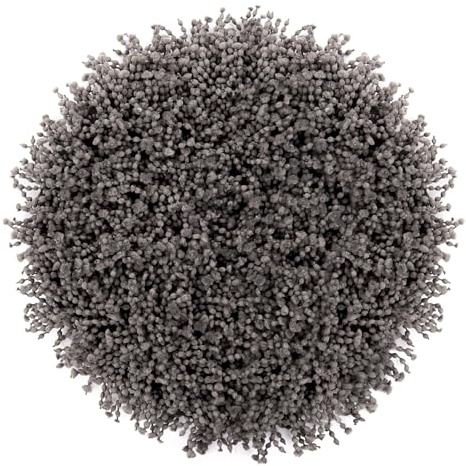 Heckett Lane Onda Badematte/Badteppich 60x60 – Weiche & rutschfeste Duschmatte – Hochwertiger Badvorleger für Badezimmer – Grijs