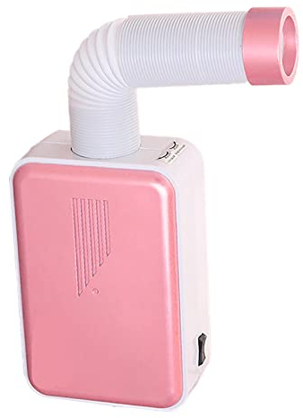 Asciugabiancheria Elettrico per Scarpe, Asciugabiancheria Multifunzionale 600W Aria Calda a Circolazione Rapida per il Riscaldamento Rapido per Piccoli Animali Domestici (Carminio Spina rotonda