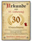 Tigerlino® Personalisierte Urkunde zum 30. Geburtstag Geburtstagsurkunde Jahrgang 1995 Geschenk Männer Frauen 30 Jahre Geburtstagsgeschenk Geburtstagskarte 30. Geburtstag Geschenkidee personalisierbar