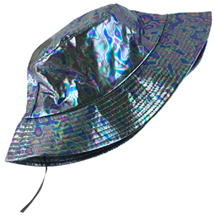 Bucket Hat Metallic Bucket Hat Sun Hat Bucket Cap Holographic Bucket Hat Fisherman Hat Basin Hat Fisherman Cap