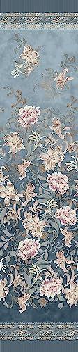 Bassetti Verona Foulard aus 100% Baumwolle in der Farbe Blau B1, Maße: 180x270 cm - 9325919