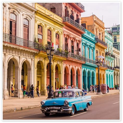 Posterlounge Oldtimer in Havanna, Kuba Poster