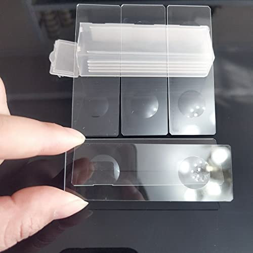 GatherTOOL 5PCS Glass Slides Reusable 1 X 3 Laboratorial Double Concave Biological Microscope Slide Lab Consumables For Liquid Specimen