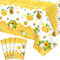 4 Pack Bee Tablecloth Happy Bee Day Tablecloths Rectangle Honey Bees Bumble Table Cover Bee Theme Party Tablecloth for Bee Baby Shower Bee Birthday Party Decorations 51 x 86 Inch