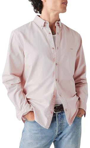 Levi's Authentic Button Down Chemise à Bouton Bas, Violet Ice Garment Dye, L Homme