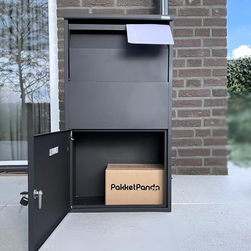 PakketPanda® Easyfit - Paketbriefkasten - Briefkasten - Paketbox - XXL - 5* Zylinderschloss