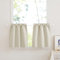 PONY DANCE Tende a Vetro per Finestra Moderne 2 Pezzi 60x45 CM Tende Piccole per Interni Curtains Corta Tendine Oscuranti per Interni, Beige Chiaro