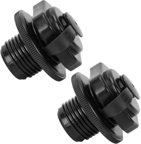 QINBINENG 2 Pcs 22mm Air Valve Inflatable Boat Spiral Air Plugs One Way Inflation Replacement Screw Boston Valve for Rubber Dinghy Raft Kayak Pool Boat Airbeds